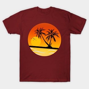 beach palm trees T-Shirt